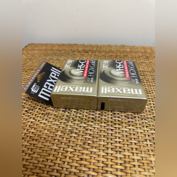 Maxell TC-30 VHS-C Premium High Grade HGX-Gold Camcorder Tapes FACTORY SEALED - Picture 5 of 7